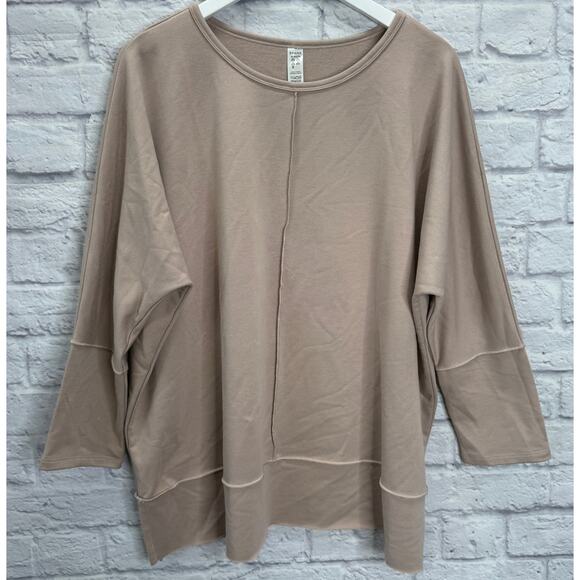 SPANX Tops - Spanx Womens Perfect Length 3/4 Dolman Sleeve Top Size XL Blush Pink